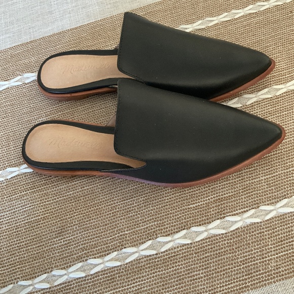 Madewell Gemma Mule Pointed Toe Black Slip On - Picture 3 of 7